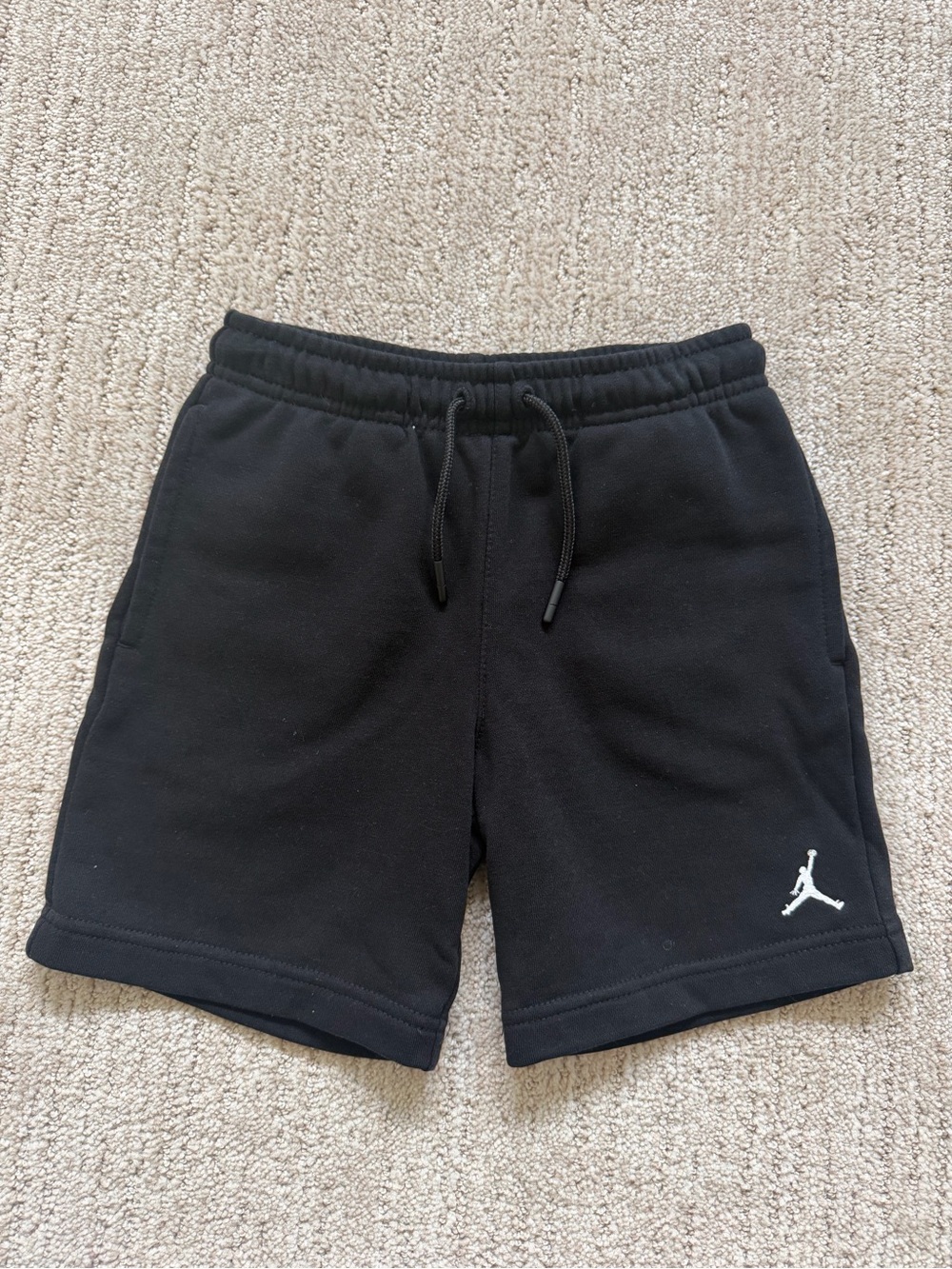 Jordan Black Shorts with White Jumpman Logo